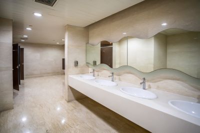 Completed Bathroom with Elegant Finish